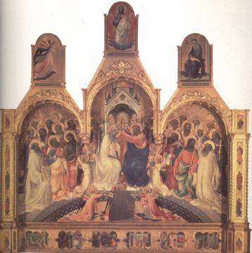 Lorenzo Monaco The Coronation of the Virgin (nn03) oil painting image